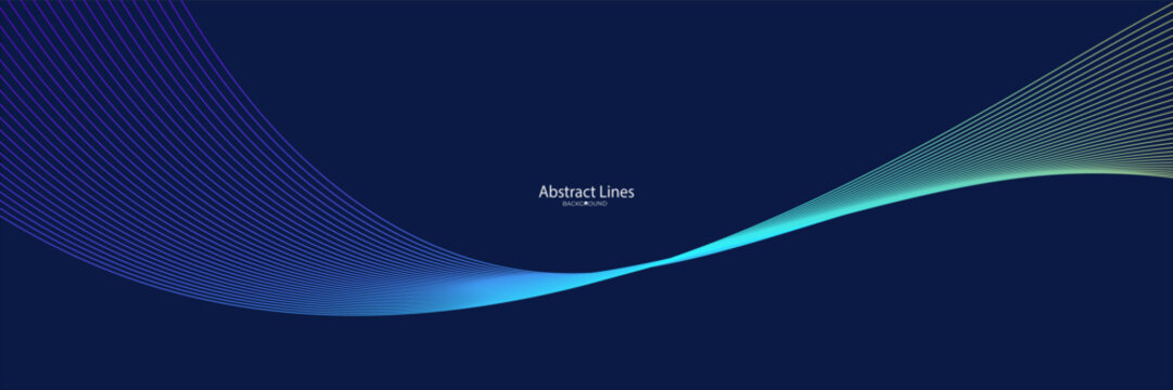 Wave of the many colored lines. Abstract wavy stripes on a background isolated.