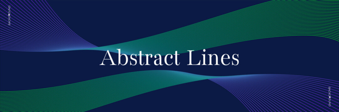 Wave of the many colored lines. Abstract wavy stripes on a background isolated.