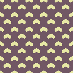 Seamless color pattern with arrows motif. Minimalist abstract background. Simple modern print with pointers. Digital paper, textile print. Vector art.