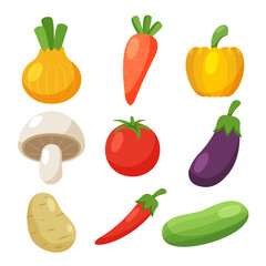 Collection of fruits and vegetables
