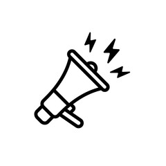 communication megaphone sign symbol vector