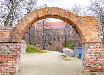 Red brick arch, Wrocław, Poland 