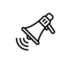 communication megaphone sign symbol vector