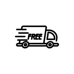 transportation delivery sign symbol vector