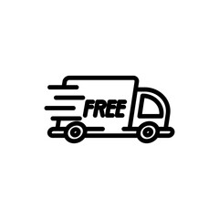 transportation delivery sign symbol vector