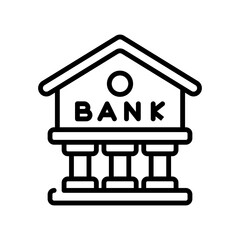 economy bank sign symbol vector