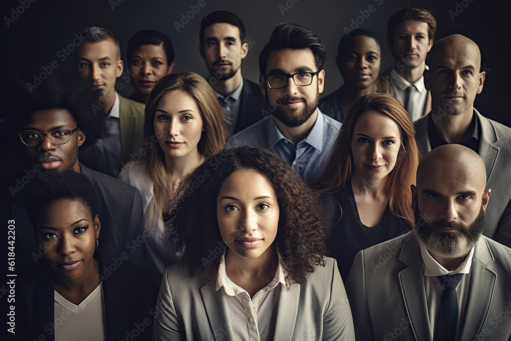 Poster an inspiring photograph exemplifying the strength and transformative impact of embracing diversity w