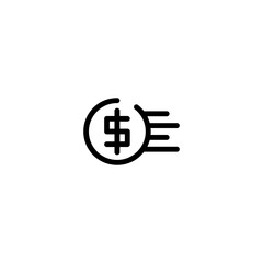 economy money transfer sign symbol vector