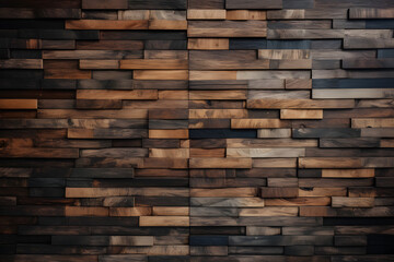 Dark wooden wall background