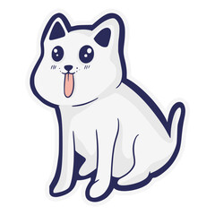 Cat cartoon illustration cute