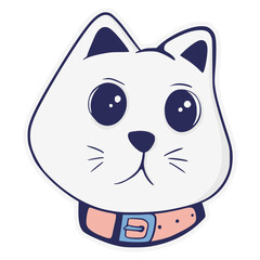 Cat cartoon illustration cute