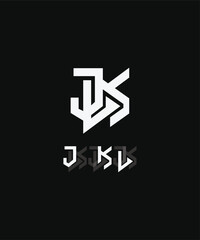 Obraz premium eye-catching and stylish letter JKL initial logo design that showcases simplicity at its finest. With its minimalistic elements, it creates an attractive and memorable brand identity.
