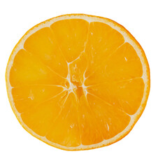 orange slice isolated on white