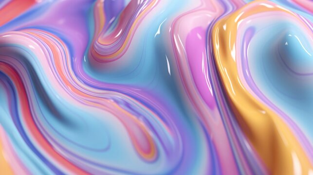 Macro close-up of pastel slime texture, made with generative AI