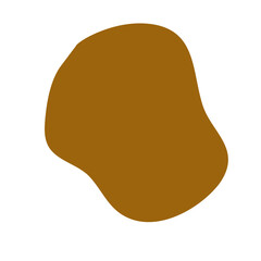 Abstract Brown Blob Shape