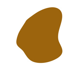 Abstract Brown Blob Shape