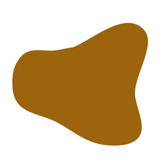 Abstract Brown Blob Shape