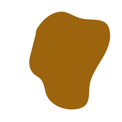 Abstract Brown Blob Shape