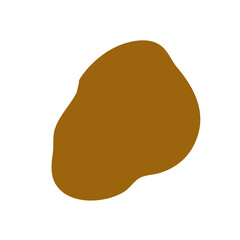Abstract Brown Blob Shape