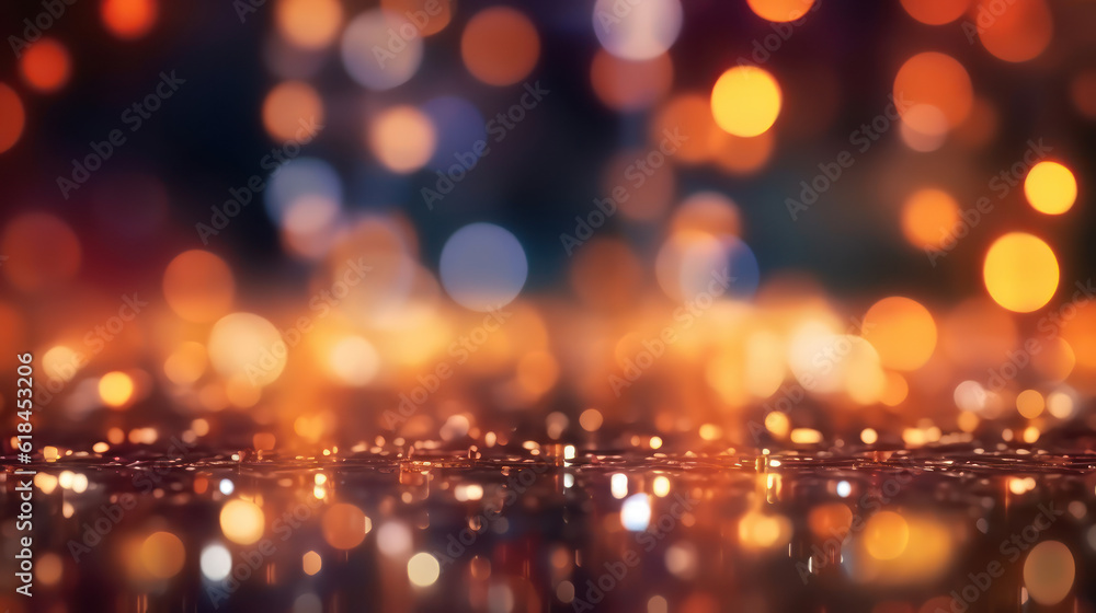 Poster bokeh lights backdrop as a digital background