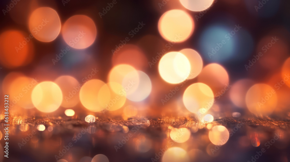 Poster bokeh lights backdrop as a digital background