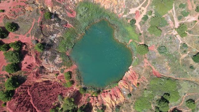 The Vibrant Landscape of Otranto's Bauxite Quarry