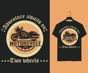 Vintage Motorcycle motivational vector print templet t shirt design  