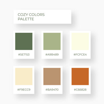 Cozy boho palette. Trendy pallete of color. Cozy color pallete. Swatch summer candy shade tone with hex code. Nft pastel colors. Super trendy color	