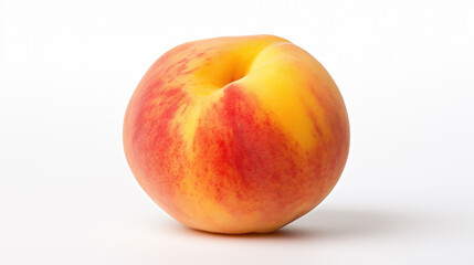 Fototapeta premium Peach Perfection: A Luscious Delight. Generative AI