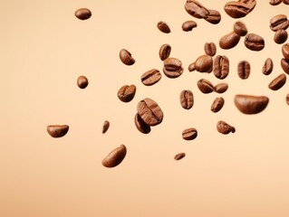copy space coffee beans
