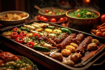 Obraz premium Traditional BBQ Feast