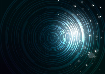 デジタルなリングの背景素材