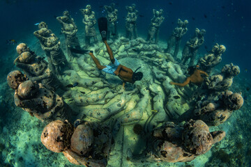 Gilli, Indonesia. An underwater sculpture in Indonesia “Nest” will take divers to a hauntingly...