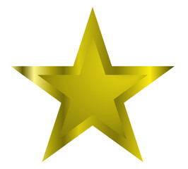 Fototapeta premium Star vector icon. Classic isolated shiny star. Trendy flat design. Logo illustration.