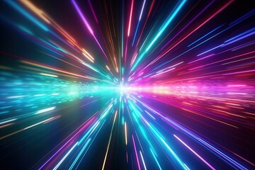 abstract futuristic background with pink blue glowing neon moving high speed wave lines and bokeh lights. Data transfer concept Fantastic wallpaper