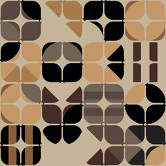 seamless pattern with abstract geometric shapes	