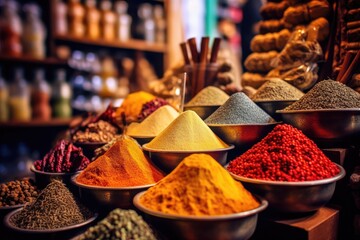 Naklejka premium Exotic Spice Market