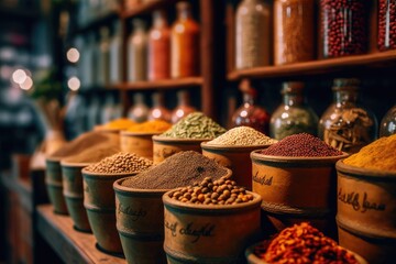 Fototapeta premium Exotic Spice Market
