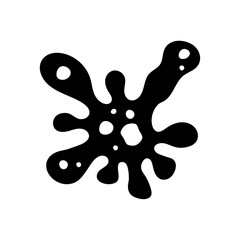 Virus, germ and bacteria, microorganism type and super bug icon.