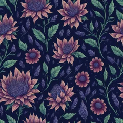 Fototapeten nlocking the Potential of Seamless Pattern Designs: New and Exciting Styles - AI Generated © Phoenix