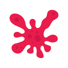 Virus, germ and bacteria, microorganism type and super bug iillustration.