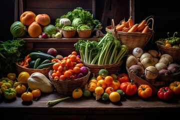 Fototapeta na wymiar Farm Fresh Vegetables