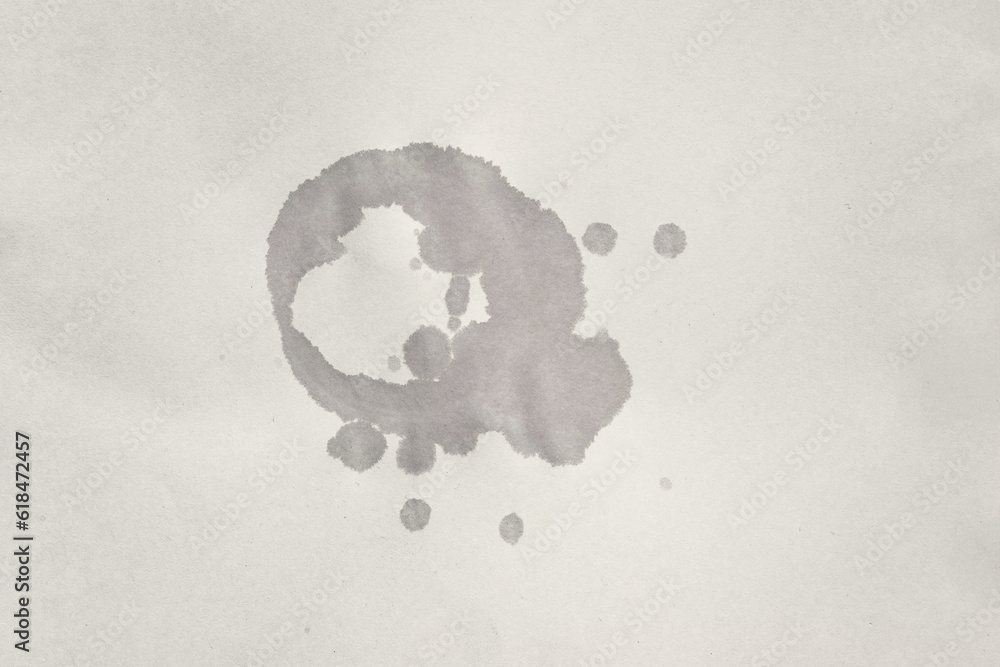 Poster paper texture with wet spots. paper with round wet spots of water. sheet of paper with texture