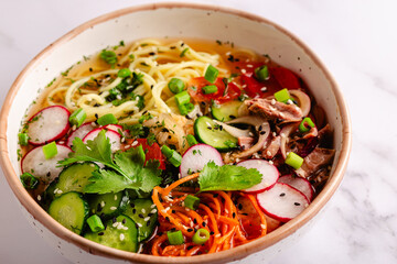 Korean Cold Noodle Soup