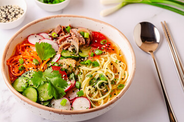 Korean Cold Noodle Soup