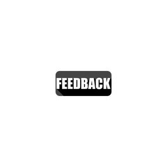 Feedback icon isolated on white background