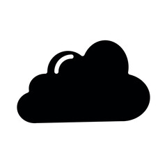 cloud sign symbol vector glyph color icon