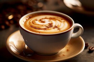 Close-up of a cup of coffee,