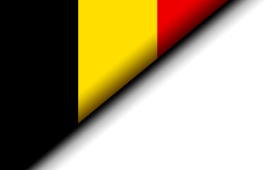 Belgium flag folded in half