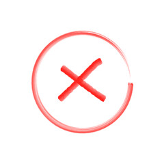 cross icon. red signs. Vector illustration